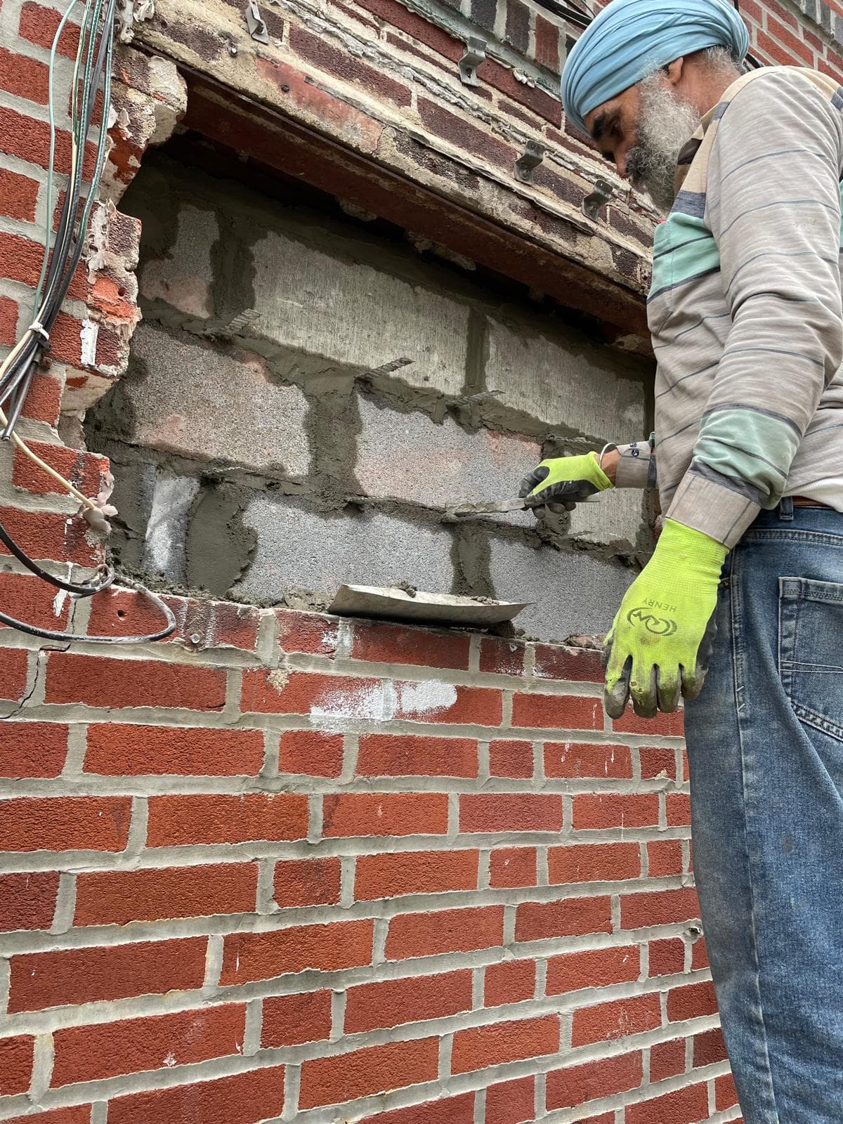Cinder Block Wall Reinforcement