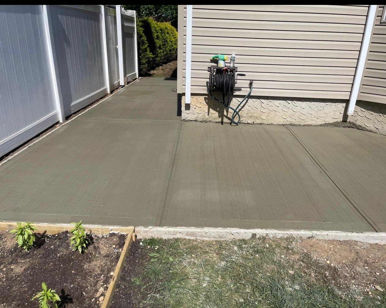 Premium Finished Backyard Concrete Patio